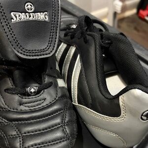 Spalding Black and White Athletic Shoes